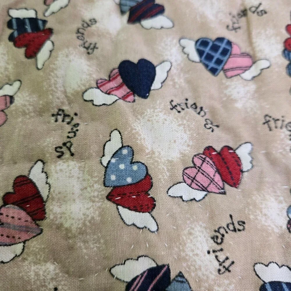 Vintage Overall Sam Mini Quilt Doll Quilt Wall Hanging Mid Century